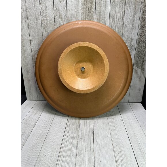 Vtg California Pottery Chips N Dip Lazy Susan Light & Dark Green Serving Set USA - Picture 6 of 9